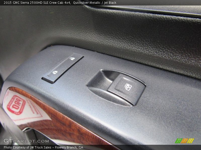 Quicksilver Metallic / Jet Black 2015 GMC Sierra 2500HD SLE Crew Cab 4x4