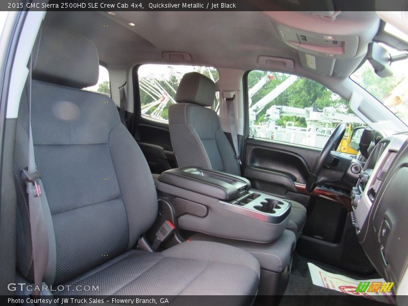 Quicksilver Metallic / Jet Black 2015 GMC Sierra 2500HD SLE Crew Cab 4x4