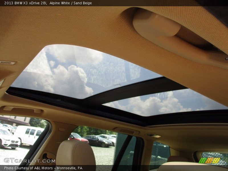 Alpine White / Sand Beige 2013 BMW X3 xDrive 28i