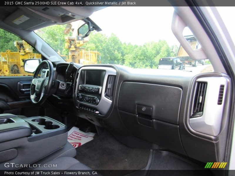 Quicksilver Metallic / Jet Black 2015 GMC Sierra 2500HD SLE Crew Cab 4x4