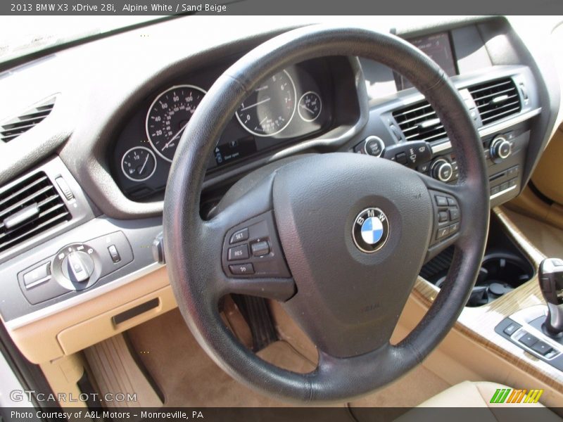 Alpine White / Sand Beige 2013 BMW X3 xDrive 28i