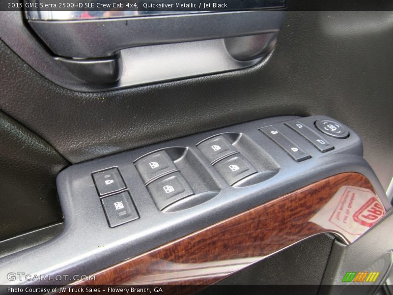 Quicksilver Metallic / Jet Black 2015 GMC Sierra 2500HD SLE Crew Cab 4x4
