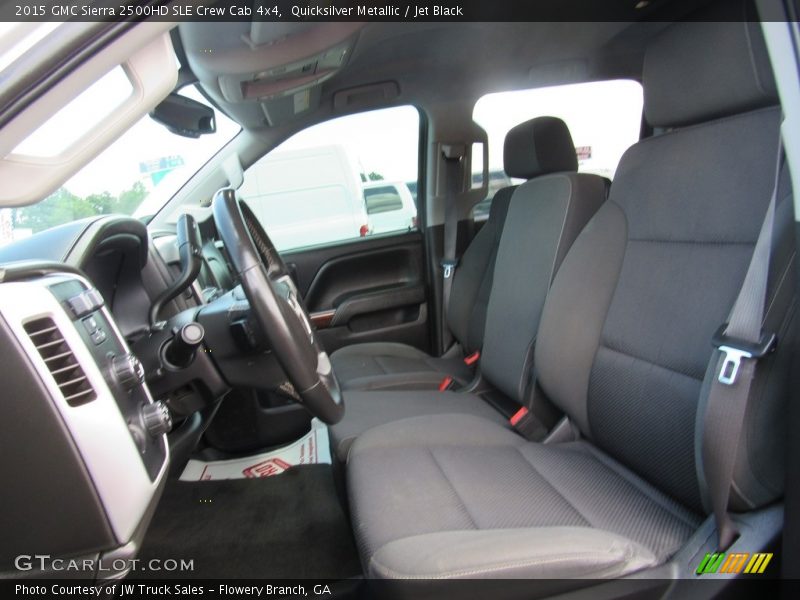 Quicksilver Metallic / Jet Black 2015 GMC Sierra 2500HD SLE Crew Cab 4x4