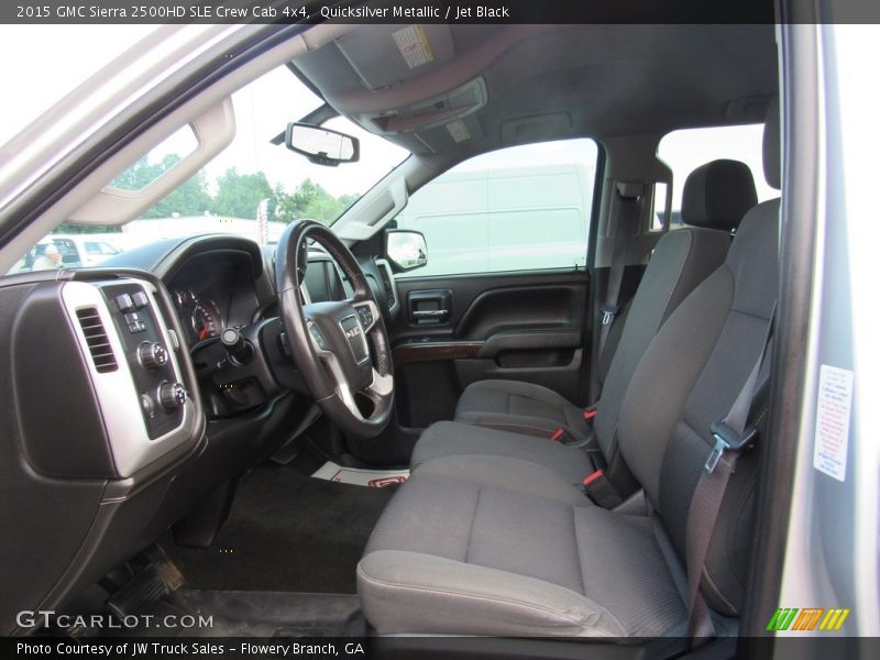 Quicksilver Metallic / Jet Black 2015 GMC Sierra 2500HD SLE Crew Cab 4x4