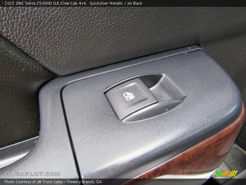 Quicksilver Metallic / Jet Black 2015 GMC Sierra 2500HD SLE Crew Cab 4x4