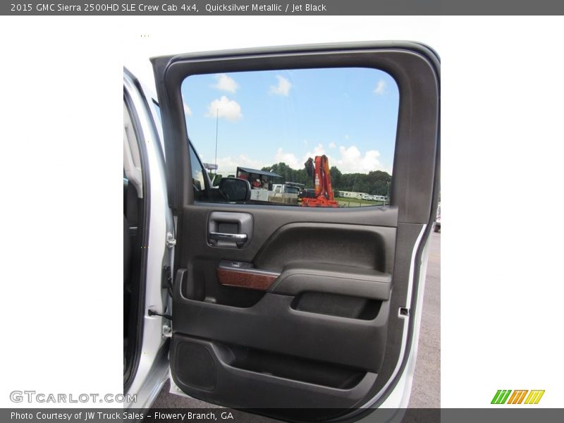 Quicksilver Metallic / Jet Black 2015 GMC Sierra 2500HD SLE Crew Cab 4x4