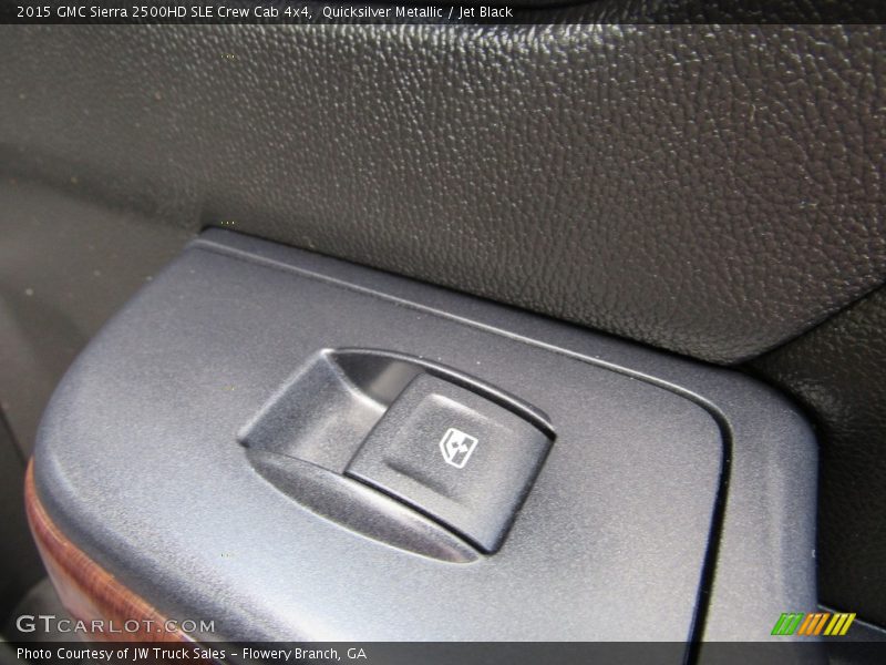 Quicksilver Metallic / Jet Black 2015 GMC Sierra 2500HD SLE Crew Cab 4x4