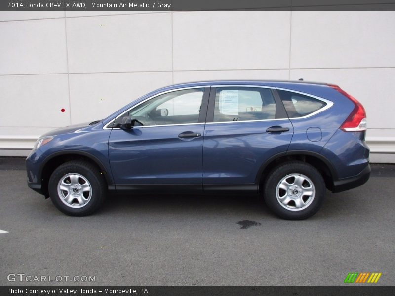 Mountain Air Metallic / Gray 2014 Honda CR-V LX AWD