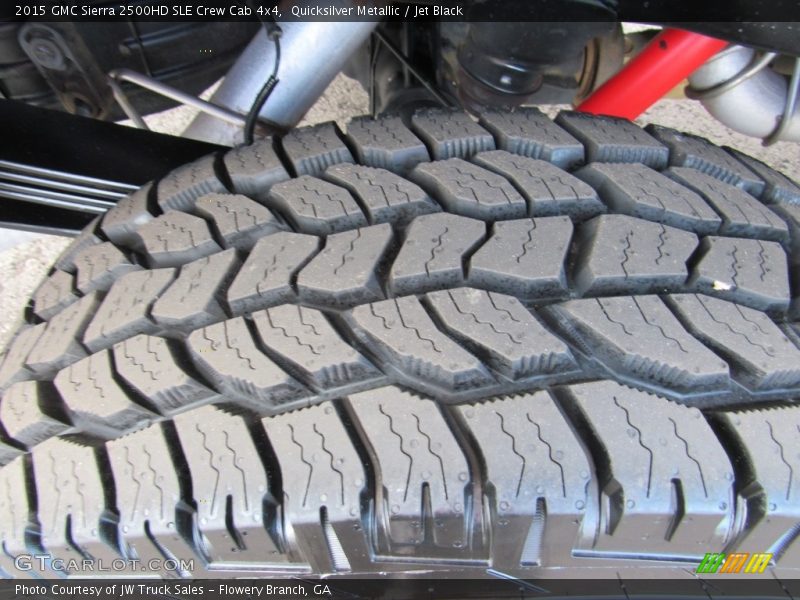 Quicksilver Metallic / Jet Black 2015 GMC Sierra 2500HD SLE Crew Cab 4x4
