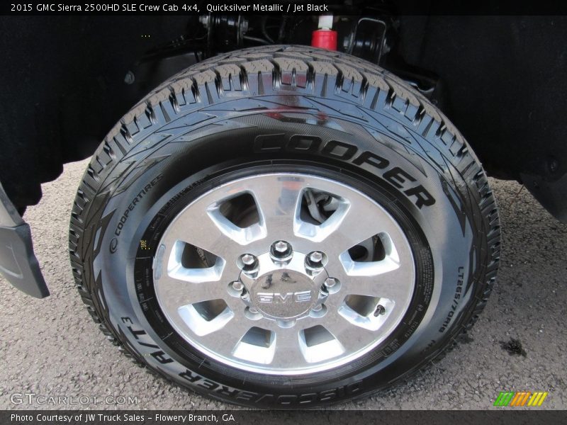 Quicksilver Metallic / Jet Black 2015 GMC Sierra 2500HD SLE Crew Cab 4x4