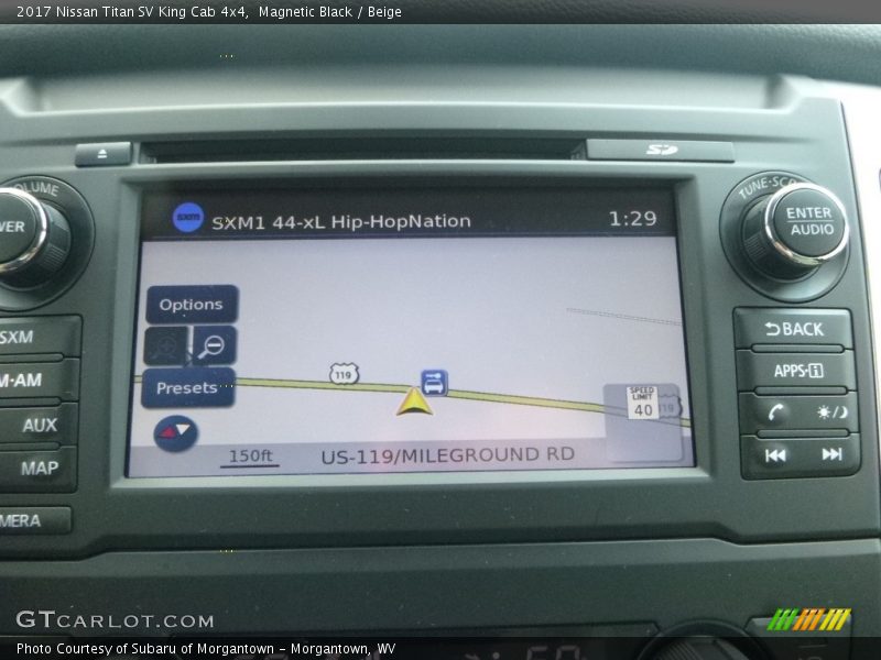 Magnetic Black / Beige 2017 Nissan Titan SV King Cab 4x4