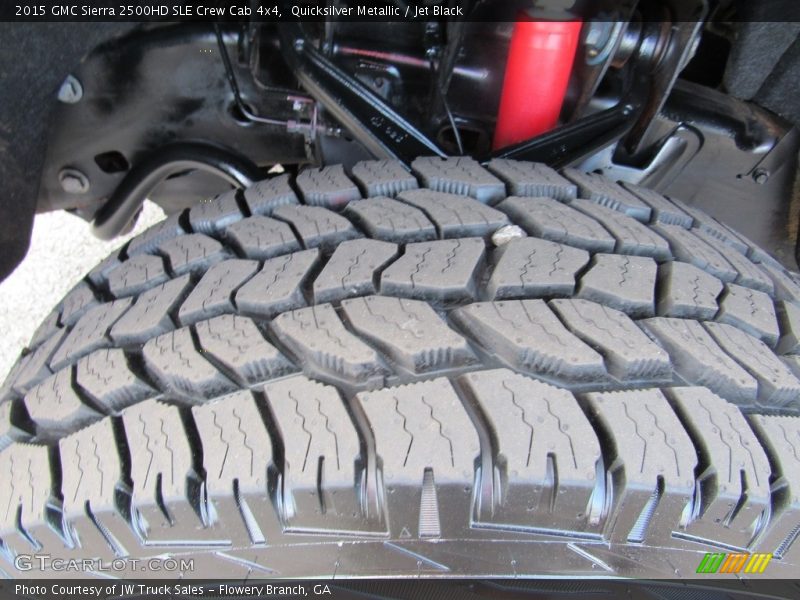 Quicksilver Metallic / Jet Black 2015 GMC Sierra 2500HD SLE Crew Cab 4x4