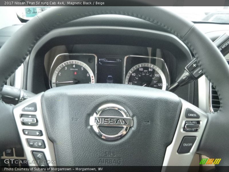 Magnetic Black / Beige 2017 Nissan Titan SV King Cab 4x4