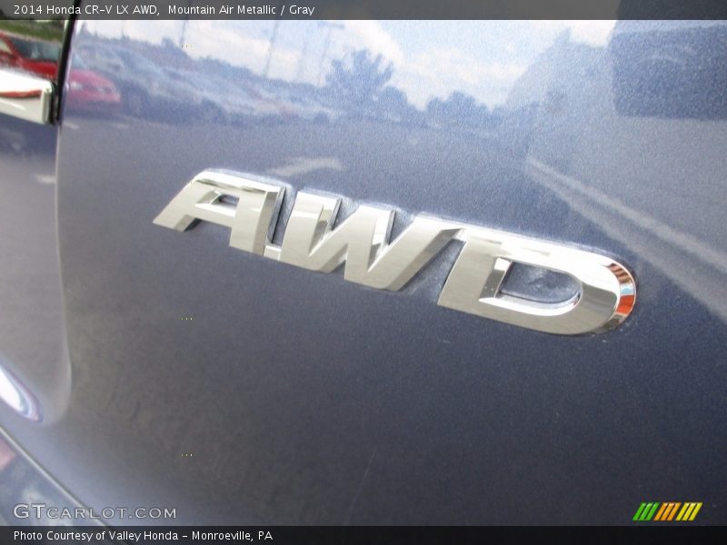 Mountain Air Metallic / Gray 2014 Honda CR-V LX AWD