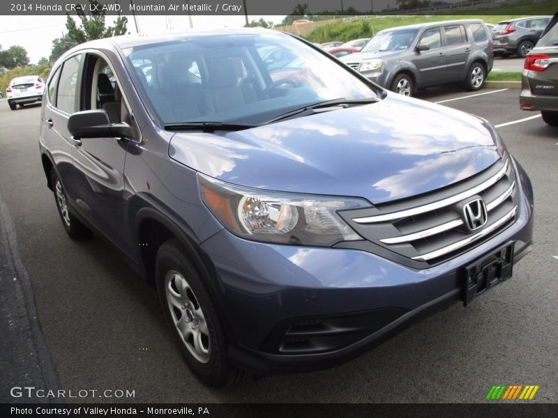 Mountain Air Metallic / Gray 2014 Honda CR-V LX AWD