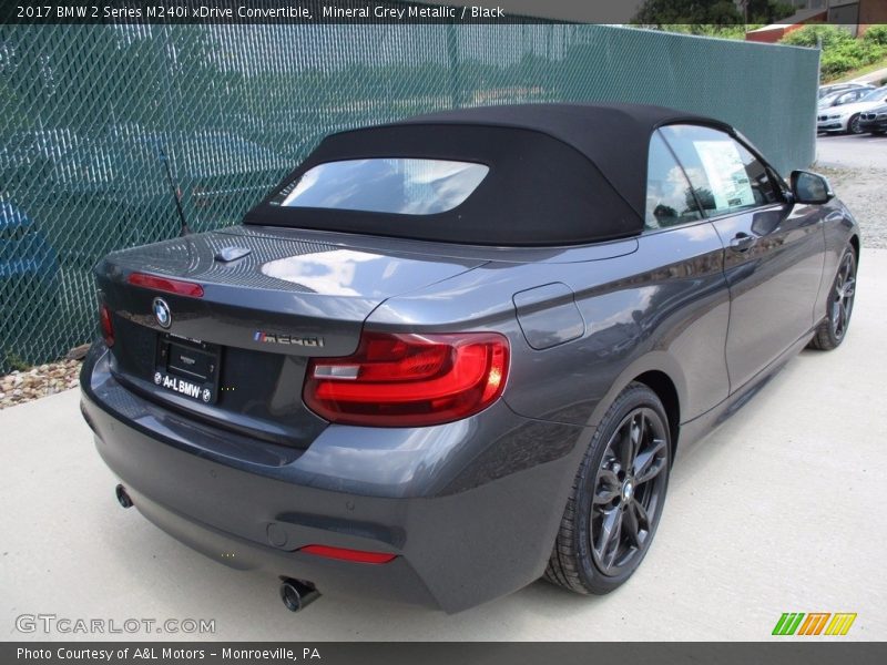 Mineral Grey Metallic / Black 2017 BMW 2 Series M240i xDrive Convertible