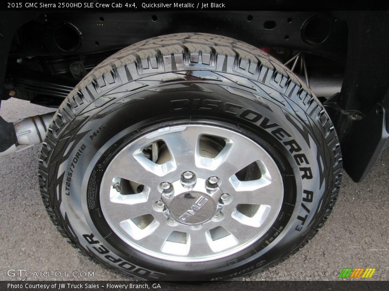 Quicksilver Metallic / Jet Black 2015 GMC Sierra 2500HD SLE Crew Cab 4x4