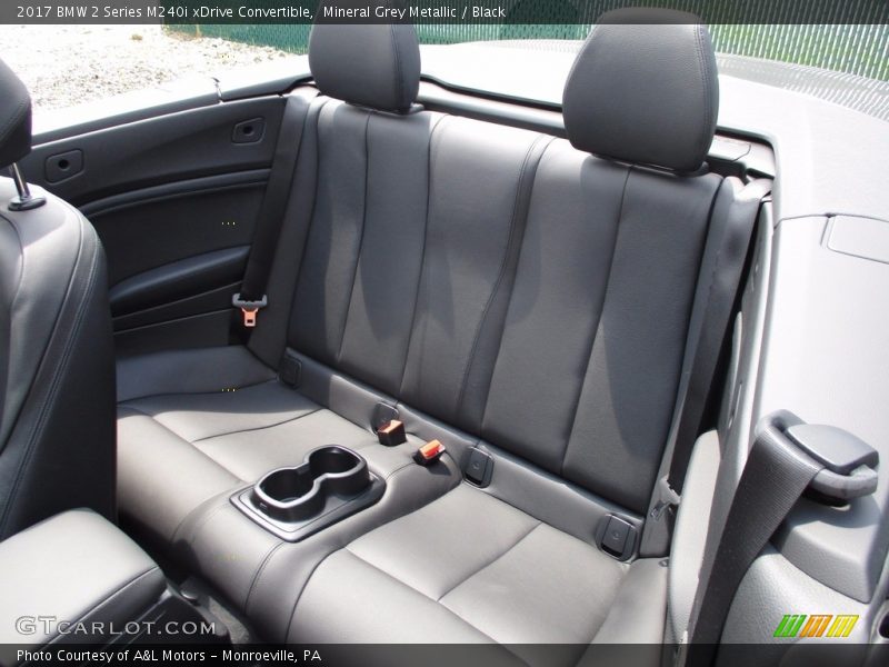 Mineral Grey Metallic / Black 2017 BMW 2 Series M240i xDrive Convertible