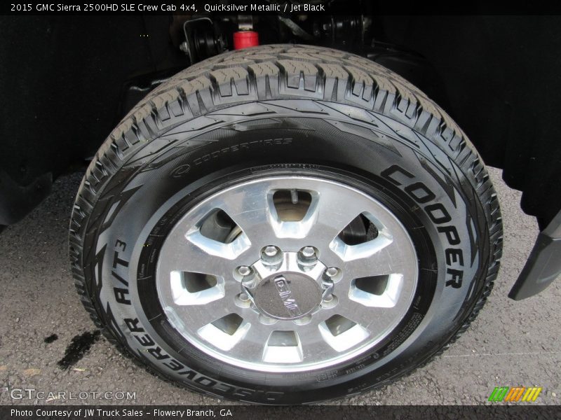 Quicksilver Metallic / Jet Black 2015 GMC Sierra 2500HD SLE Crew Cab 4x4