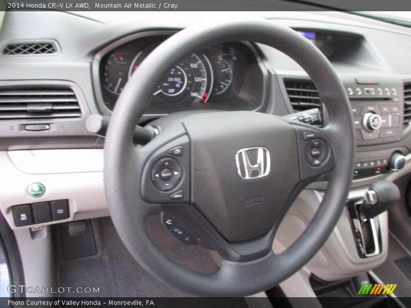 Mountain Air Metallic / Gray 2014 Honda CR-V LX AWD