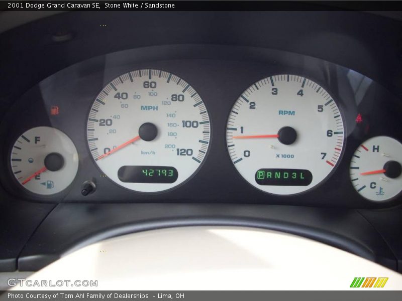 Stone White / Sandstone 2001 Dodge Grand Caravan SE