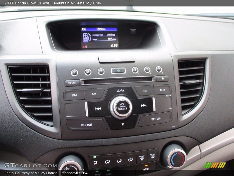 Mountain Air Metallic / Gray 2014 Honda CR-V LX AWD