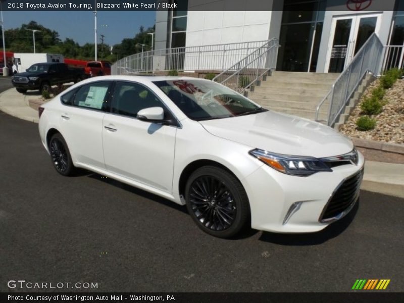 Blizzard White Pearl / Black 2018 Toyota Avalon Touring