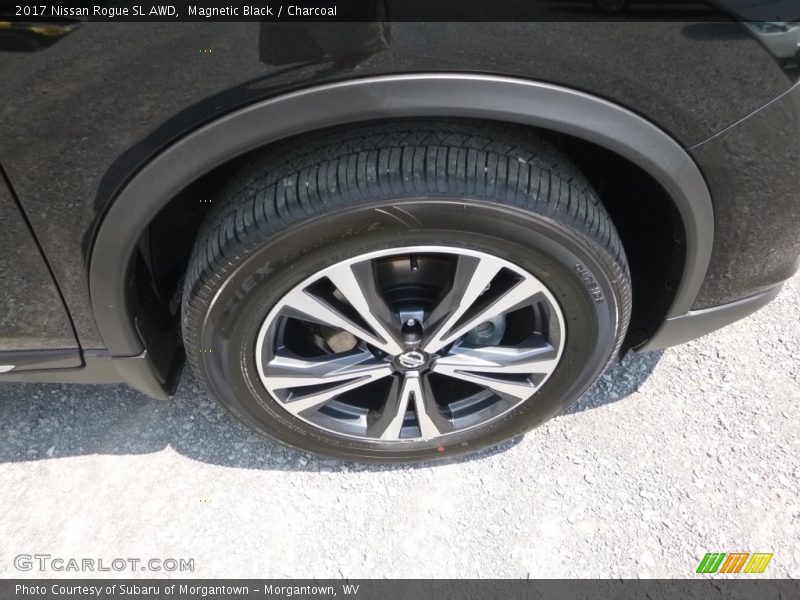 Magnetic Black / Charcoal 2017 Nissan Rogue SL AWD