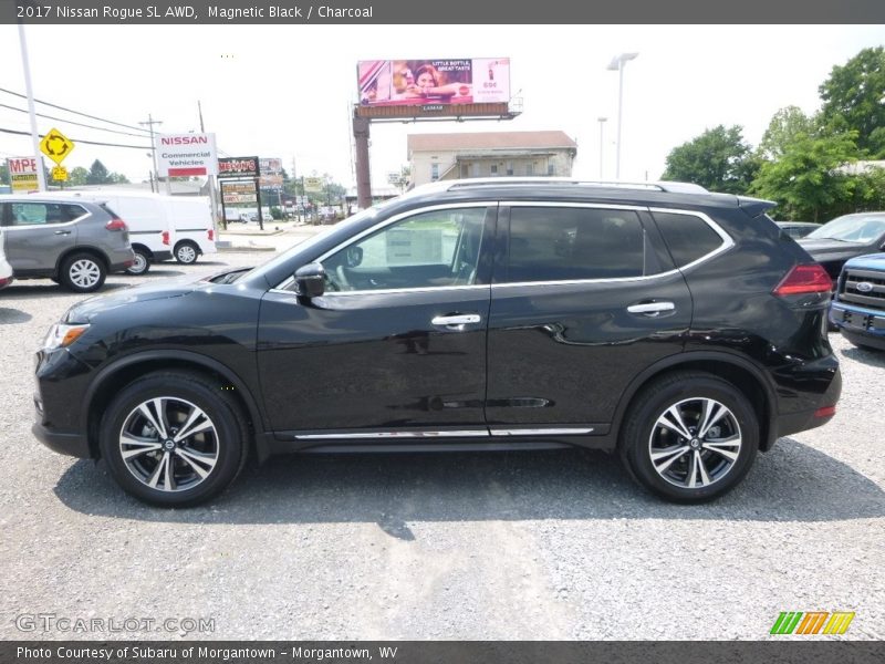 Magnetic Black / Charcoal 2017 Nissan Rogue SL AWD