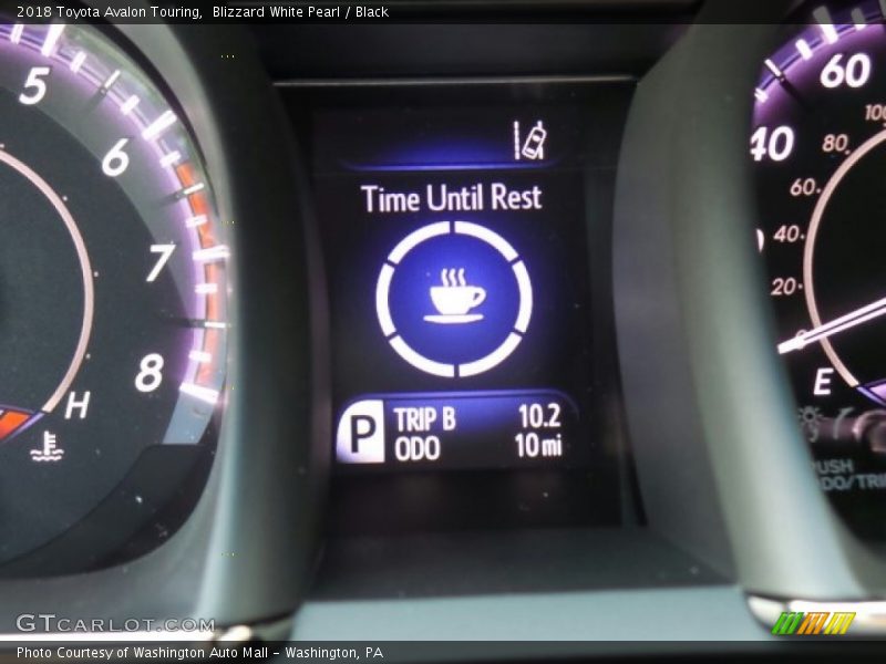 Blizzard White Pearl / Black 2018 Toyota Avalon Touring