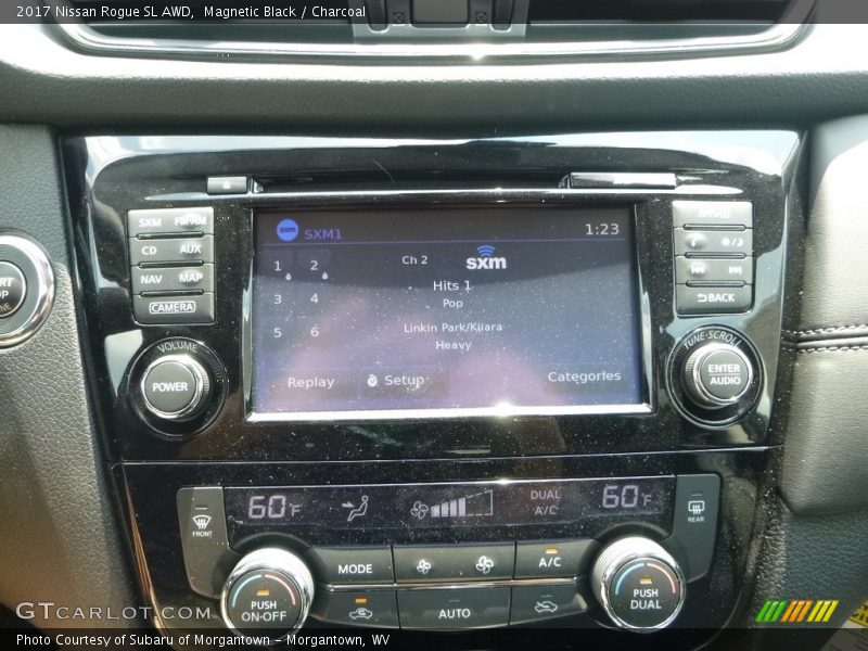 Magnetic Black / Charcoal 2017 Nissan Rogue SL AWD