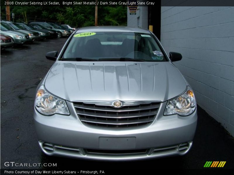 Bright Silver Metallic / Dark Slate Gray/Light Slate Gray 2008 Chrysler Sebring LX Sedan