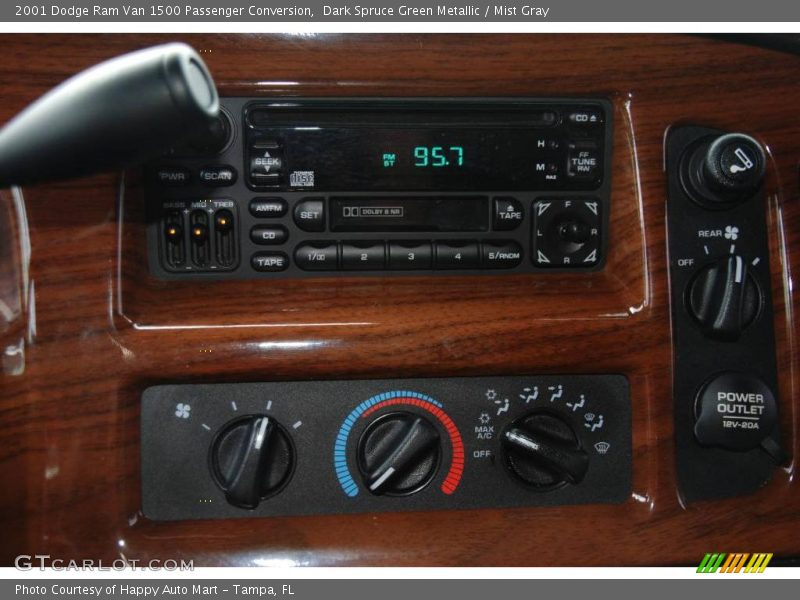 Dark Spruce Green Metallic / Mist Gray 2001 Dodge Ram Van 1500 Passenger Conversion