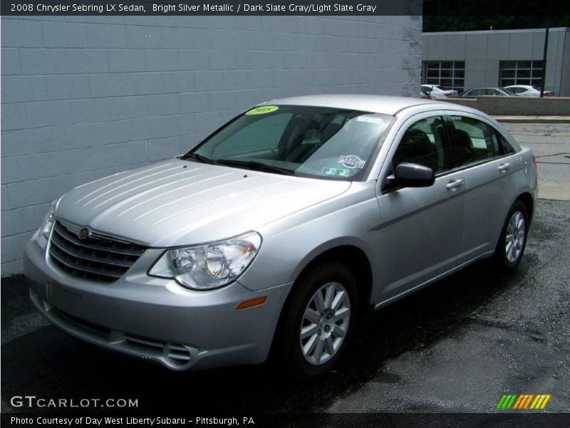 Bright Silver Metallic / Dark Slate Gray/Light Slate Gray 2008 Chrysler Sebring LX Sedan