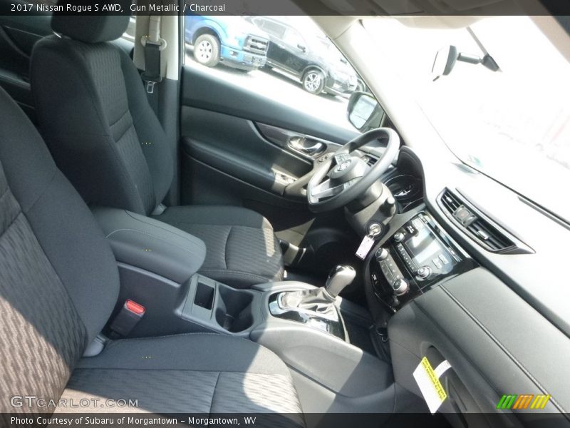 Gun Metallic / Charcoal 2017 Nissan Rogue S AWD