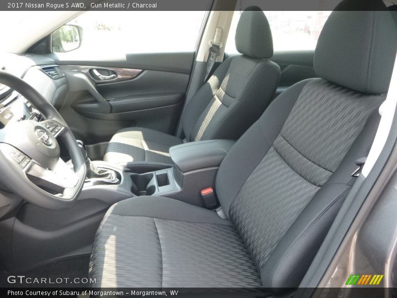 Gun Metallic / Charcoal 2017 Nissan Rogue S AWD
