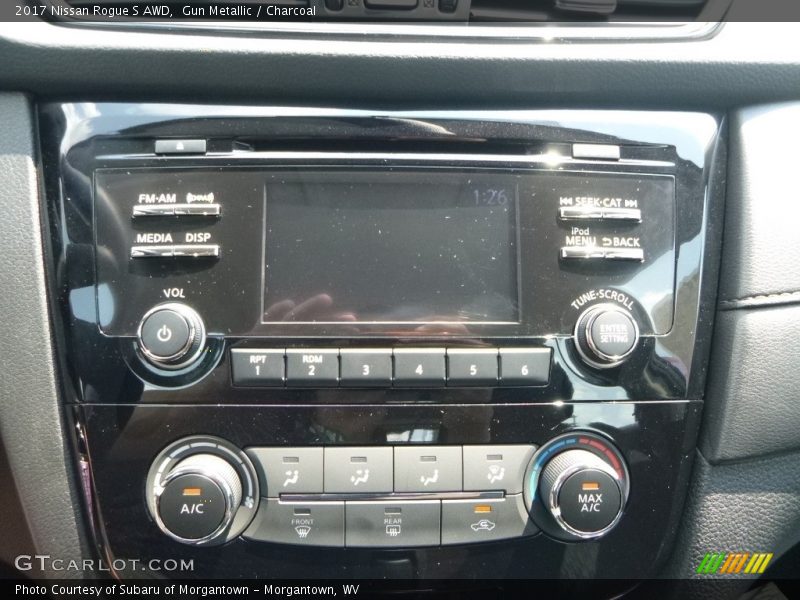 Gun Metallic / Charcoal 2017 Nissan Rogue S AWD