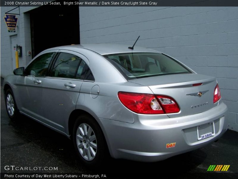 Bright Silver Metallic / Dark Slate Gray/Light Slate Gray 2008 Chrysler Sebring LX Sedan