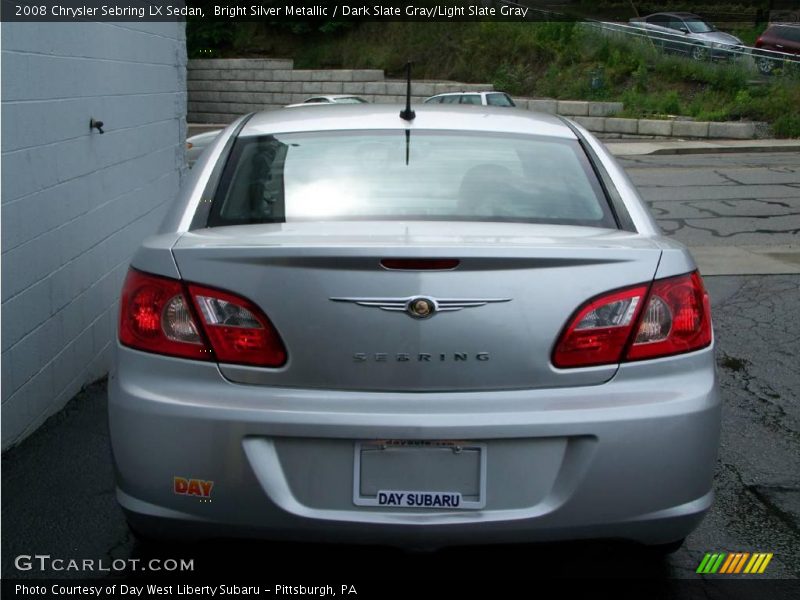 Bright Silver Metallic / Dark Slate Gray/Light Slate Gray 2008 Chrysler Sebring LX Sedan
