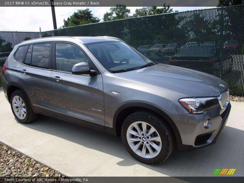 Space Gray Metallic / Black 2017 BMW X3 xDrive28i