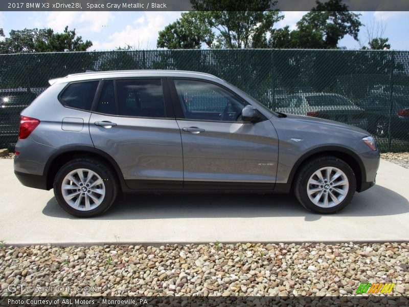 Space Gray Metallic / Black 2017 BMW X3 xDrive28i