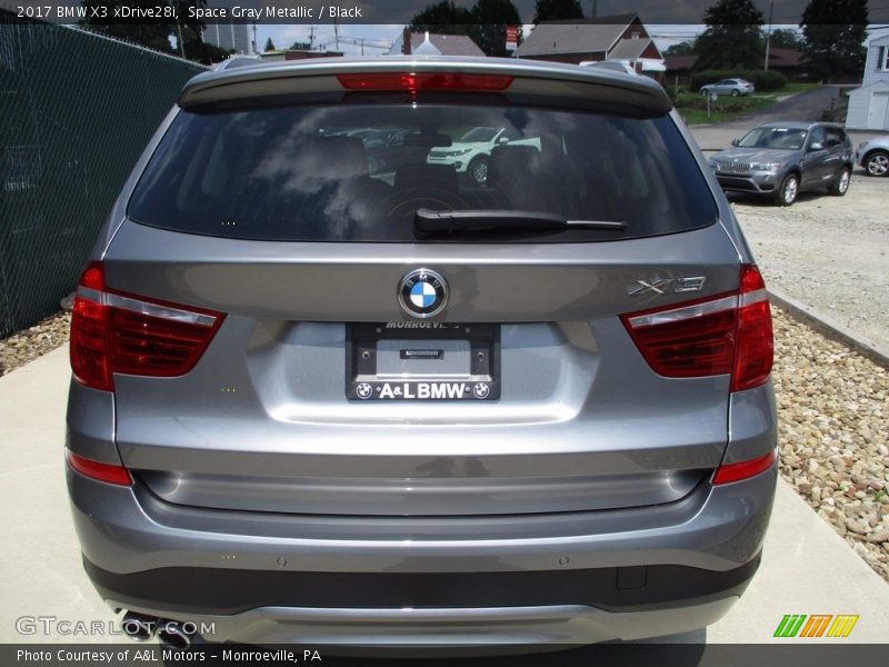 Space Gray Metallic / Black 2017 BMW X3 xDrive28i