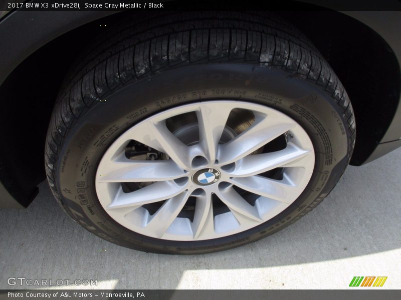 Space Gray Metallic / Black 2017 BMW X3 xDrive28i