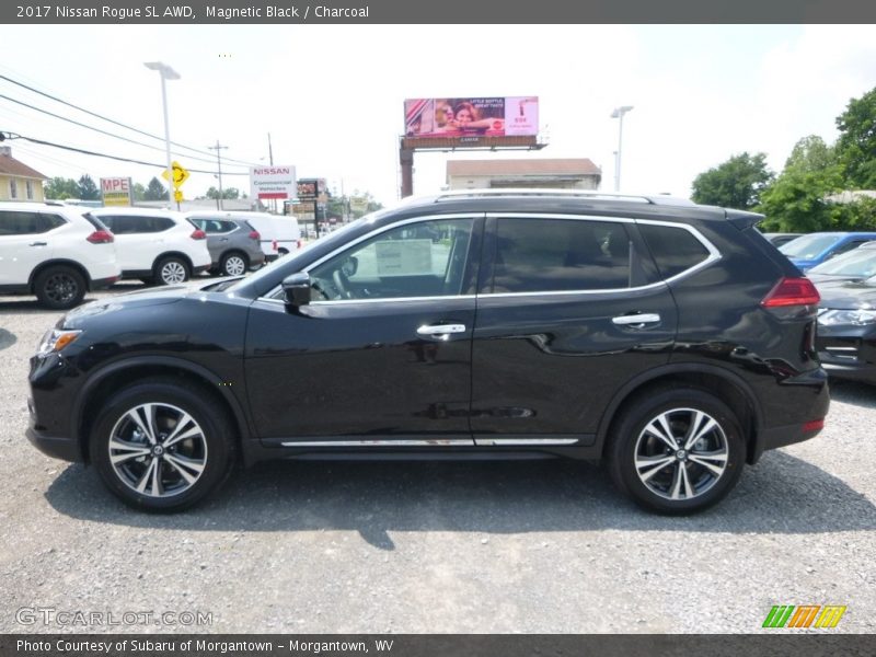 Magnetic Black / Charcoal 2017 Nissan Rogue SL AWD