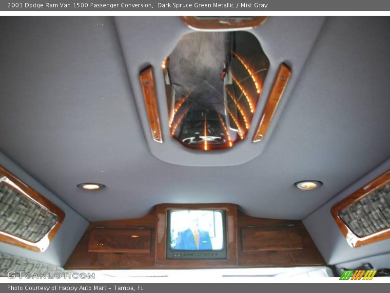 Dark Spruce Green Metallic / Mist Gray 2001 Dodge Ram Van 1500 Passenger Conversion