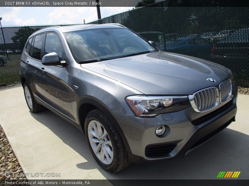 Space Gray Metallic / Black 2017 BMW X3 xDrive28i