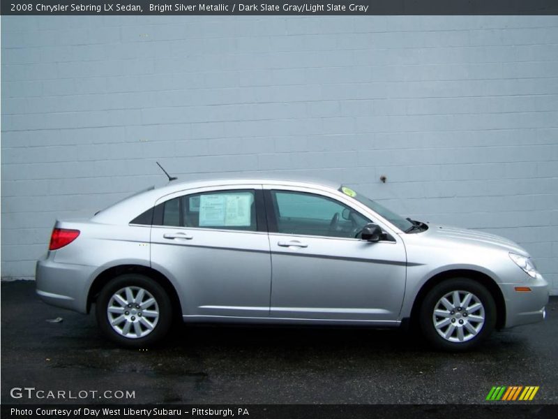 Bright Silver Metallic / Dark Slate Gray/Light Slate Gray 2008 Chrysler Sebring LX Sedan