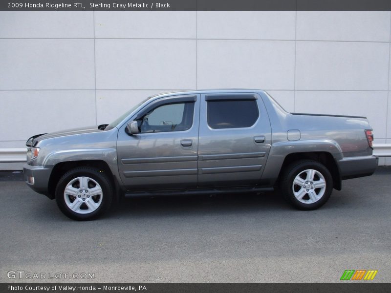 Sterling Gray Metallic / Black 2009 Honda Ridgeline RTL