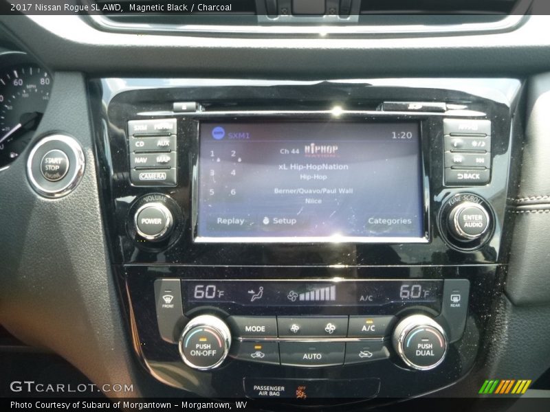 Magnetic Black / Charcoal 2017 Nissan Rogue SL AWD