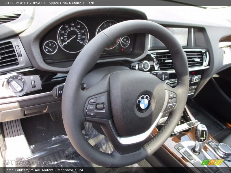 Space Gray Metallic / Black 2017 BMW X3 xDrive28i